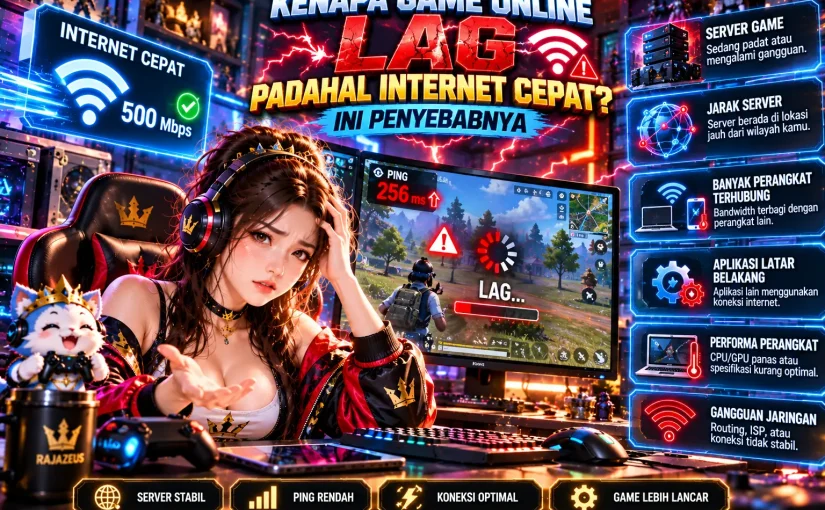 Kenapa Game Online Lag Padahal Internet Cepat? Ini Penyebabnya